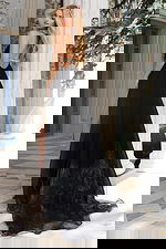 open back black prom dress 47787