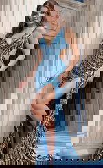 cut out v neckline dress 47793