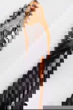 black high slit dress 47849