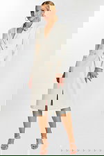 ivory blazer with front buttons 47886