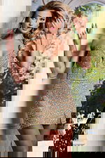 v neckline beaded dress 48049