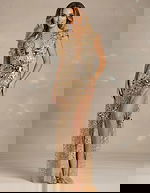 gold sheer prom dress 48051