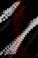 mermaid pleated dress 48057