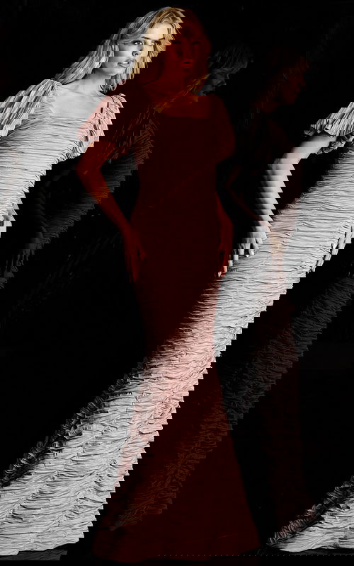 short sleeves pleated dress 48057