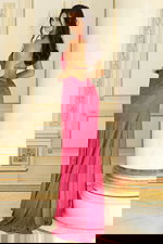 Orange Halter Sequin Prom Dress With Slit 48069 - Image 2