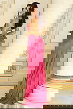 Orange Halter Sequin Prom Dress With Slit 48069 - Image 2