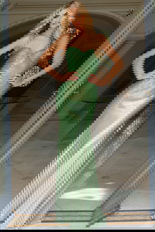 JOVANI サイド装飾ロングドレス♫ Jovani 40297 Dress | NewYorkDress.com