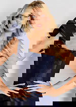 one shoulder navy dress with ruffled details 48077