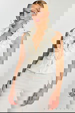 floral white contemporary top 48102