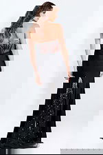 embellished black dress 48122