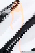 sequin high slit dress 48122