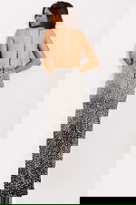 backless embellished dress 48125