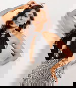 halter neckline with keyhole pageant dress 48125