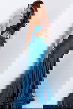 cut out dress with v neckline 48200