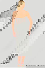 corset bodice white midi dress 48205