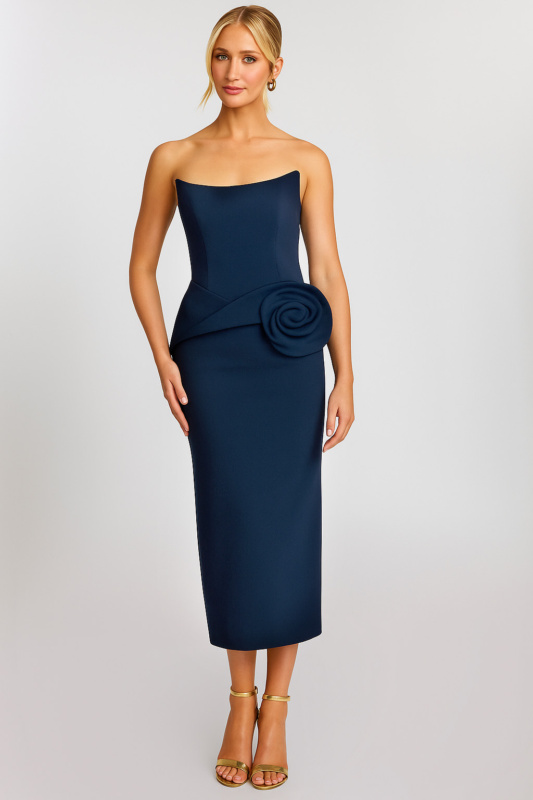 Yazinie Women's Wedding Guest Dress – Adjustable Strap Ruffle Cocktail Dress For Parties & Special Occasions - View #12