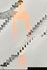 back of midi white dress 48208