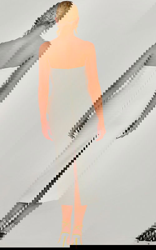 back of midi white dress 48208