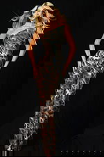 Sequin Jumpsuit With Animal Print 48243