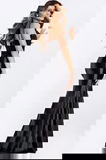 fitted bodice embellished black dress 48312