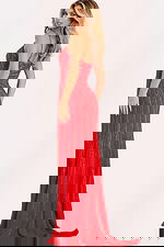 Sweetheart neckline fitted prom gown