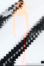 high slit beaded dress 48344