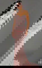 pink embellished dress 48372