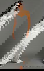 white corset bodice dress 48372