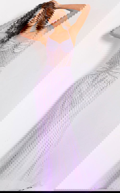 beaded lilac dess 48375