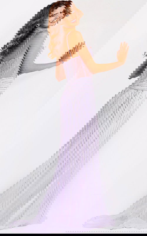 corset lilac dress 48375