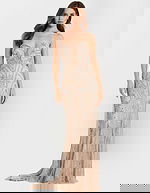 strapless beaded sheath dress 48389