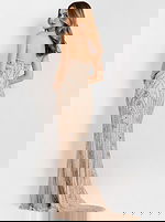 back of strapless beaded dress 48389