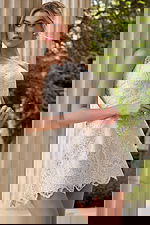 white lace wedding dress 48451