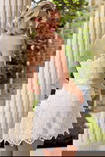 fit and flare strapless short dress 48451