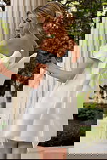 off the shoulder short wedding dress with bow details 48453