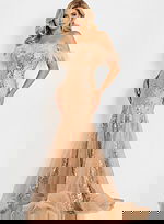 Strapless Feather Sequin Gown 48465 - Image 7