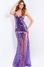 v neckline sheer dress 48502