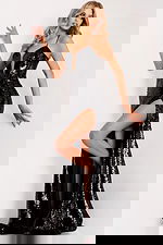 black beaded dress 48508