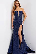 plunging neckline dress 48512