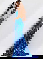 backless embellished dress 48518