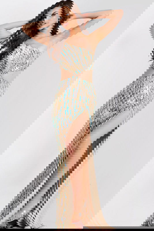 JOVANI サイド装飾ロングドレス♫ JOVANI サイド装飾ロングドレス♫ Long Jovani Designer Prom Dress