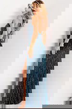 high slit beaded dress 48552