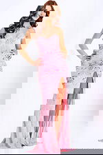 pink high slit 48578