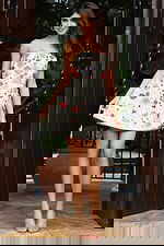 Strapless Floral Embellished A Line Mini Dress 48584 - Image 5