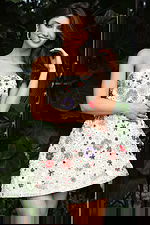 strapless beaded white dress 48584