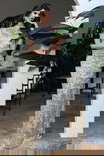 silver short sleeve sheath dress 48595