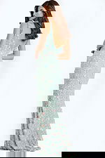 Fitted Floral Embellished Prom Gown