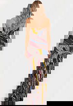 Sequin Gown with Color Block Mosaic Design 48617 - Image 3