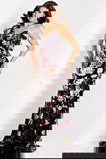 floral evening dress 48638