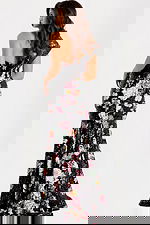 black multi evening dress 48638